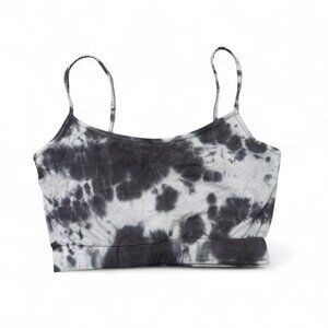 Black Tie Dye Crop Top